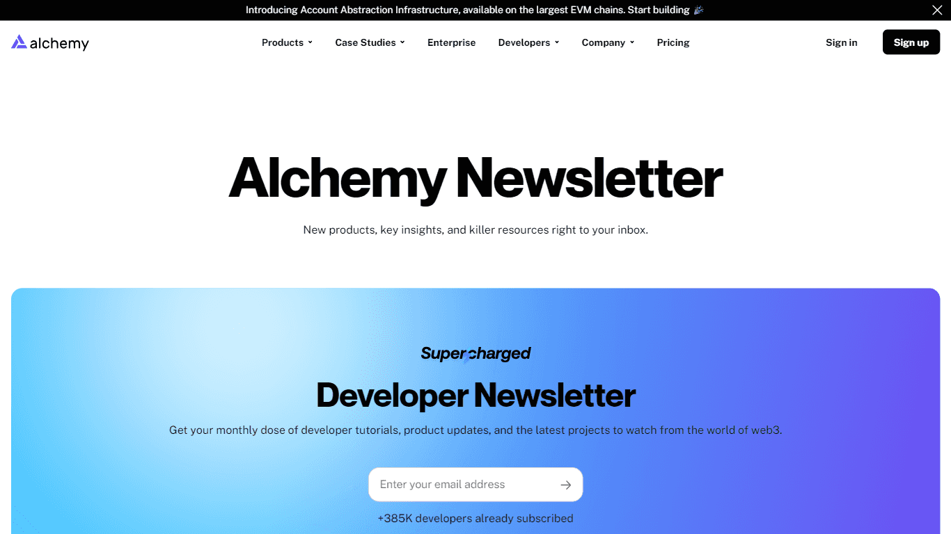 Alchemy Newsletter