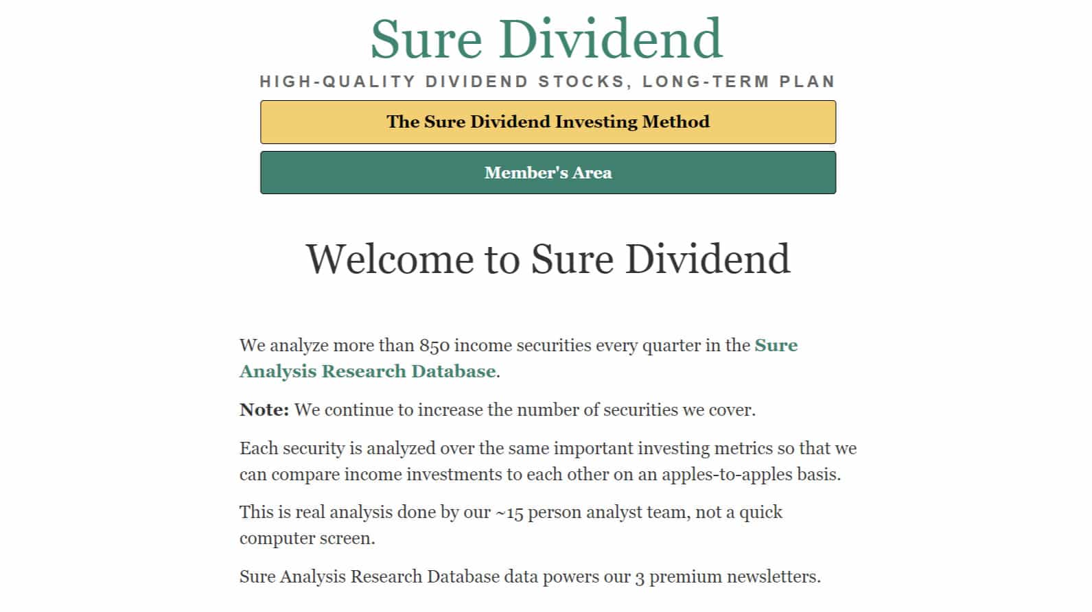 Sure Dividend