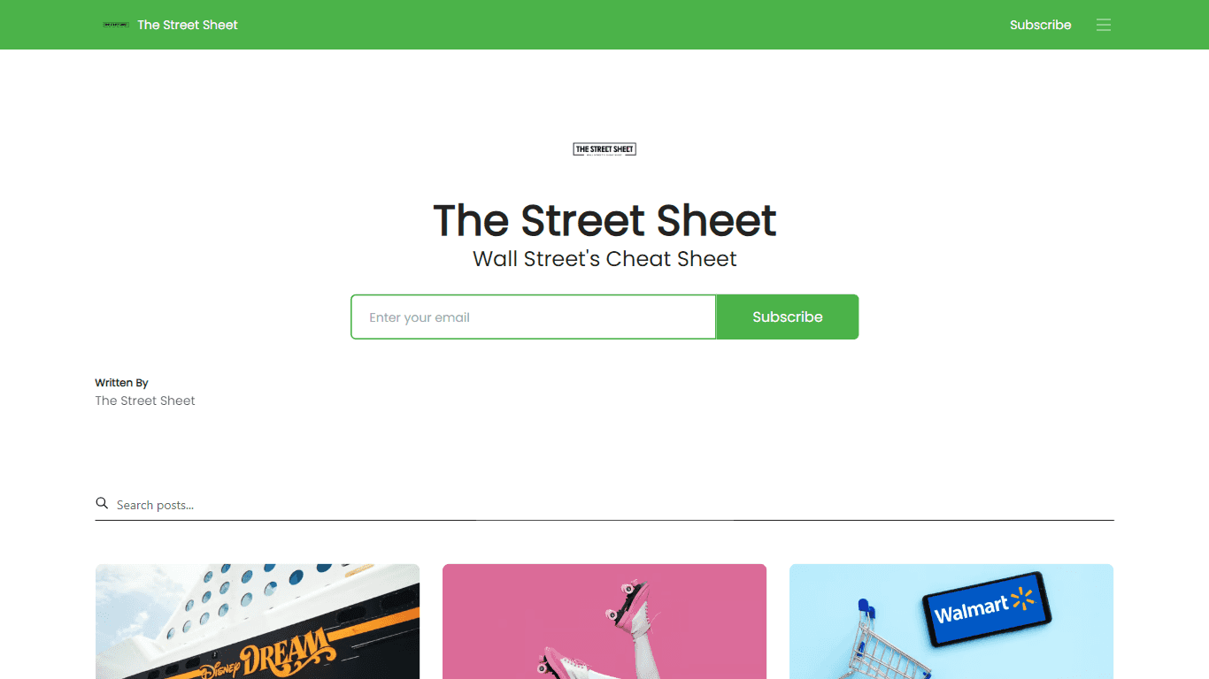 The Street Sheet