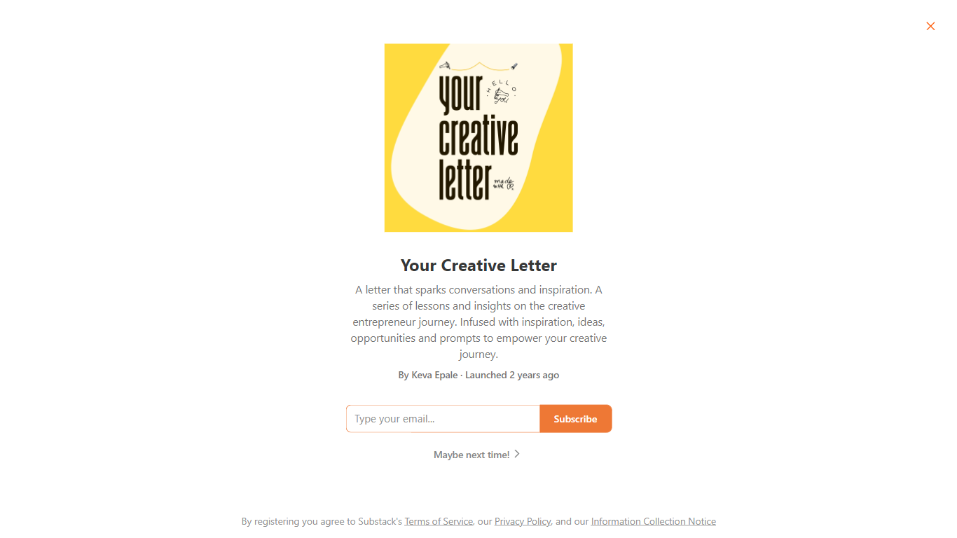 Your Creative Letter