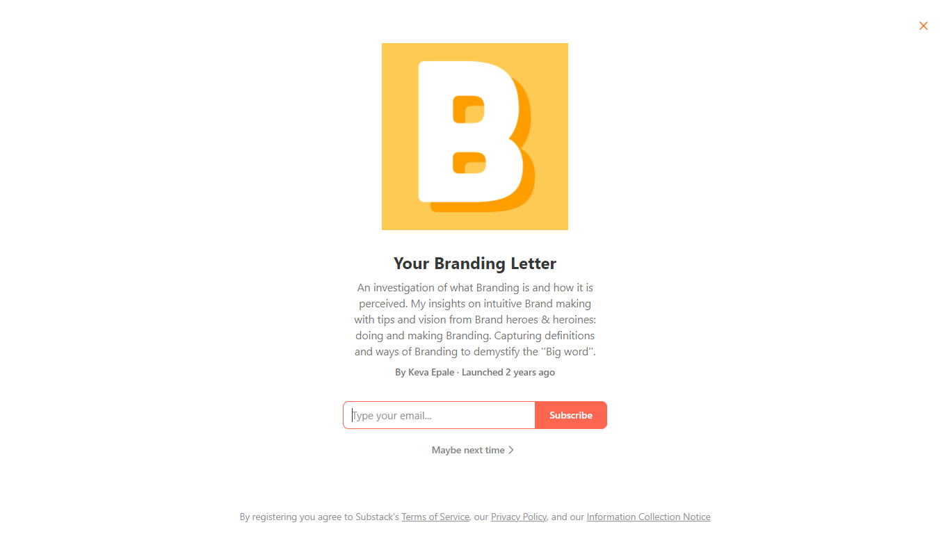Your Branding Letter