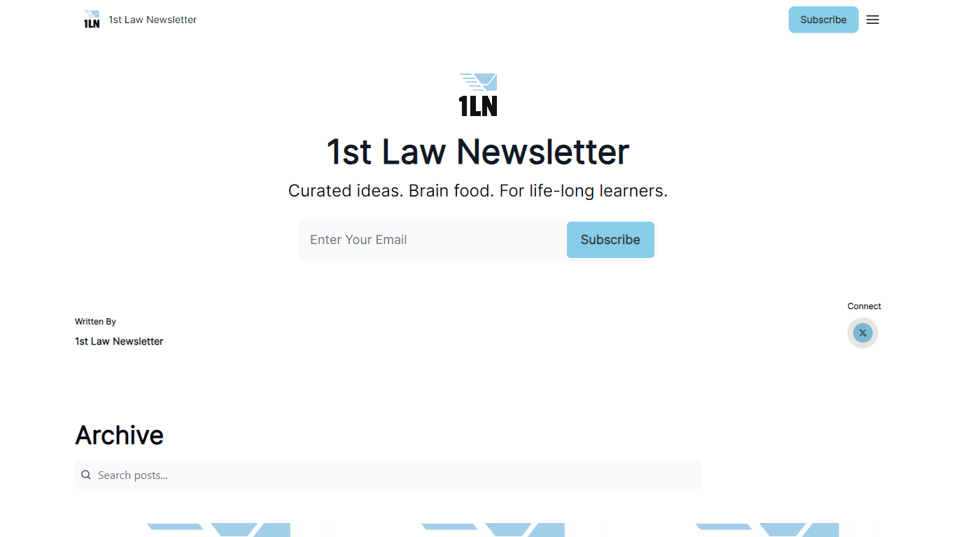 1st Law Newsletter
