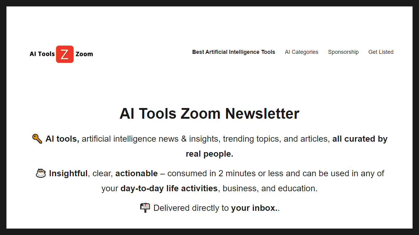 AI Tools Zoom Newsletter