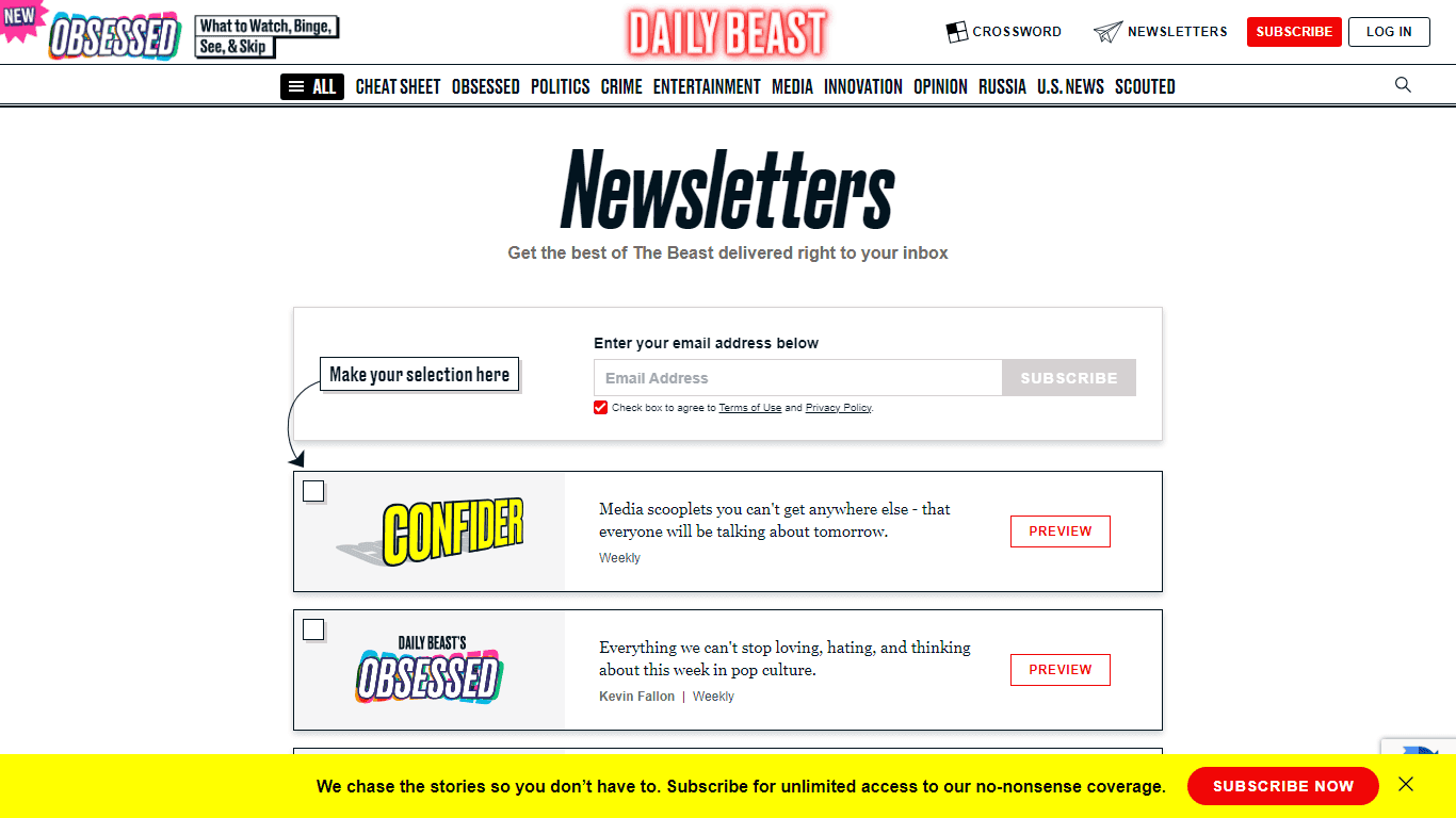 The Daily Beast Cheat Sheet