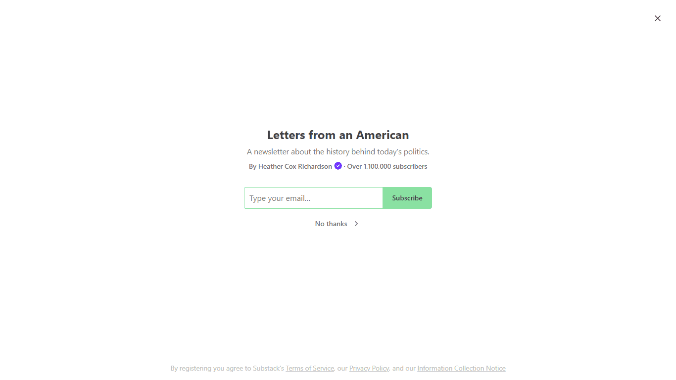 Letters from an American