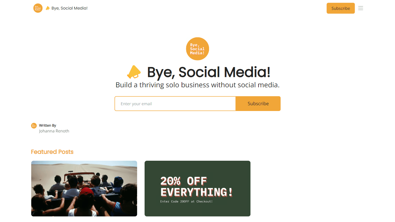 Bye, Social Media!