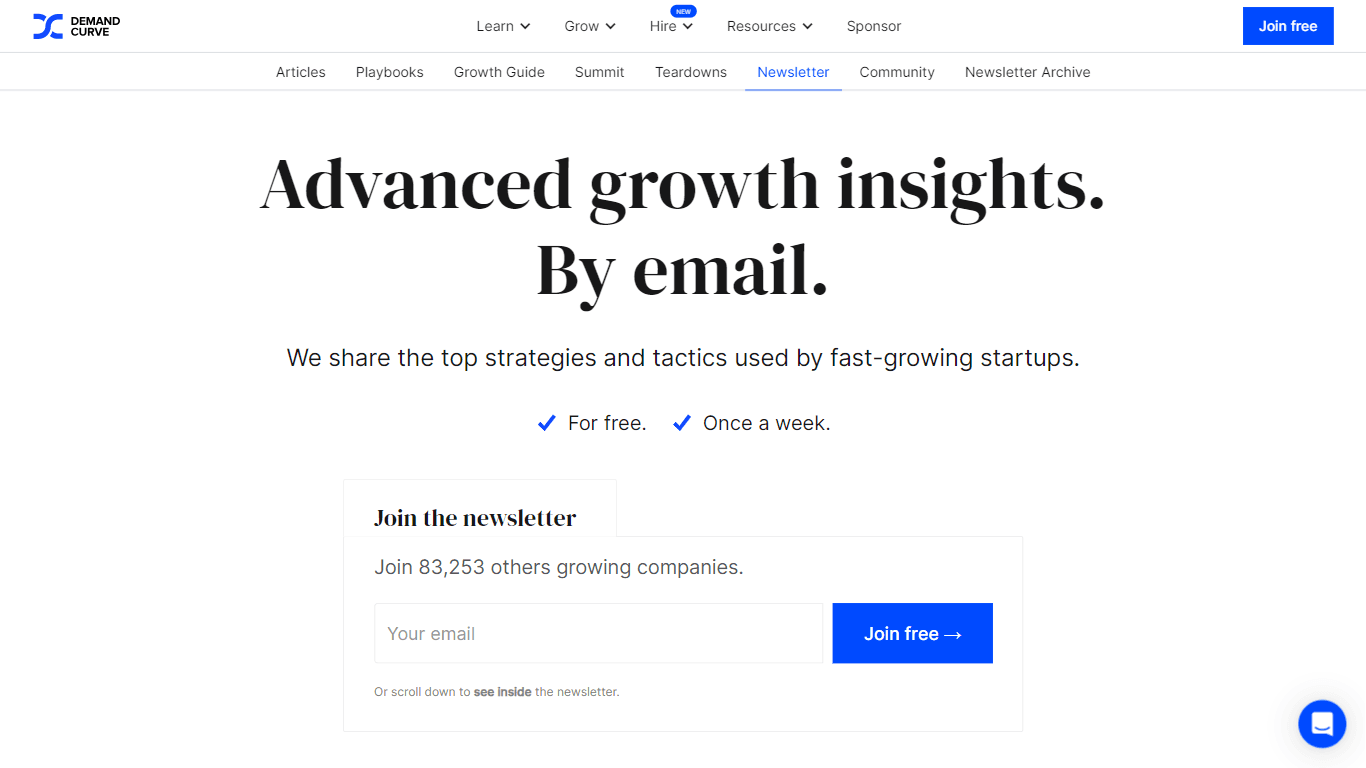 The Growth By Demand Curve