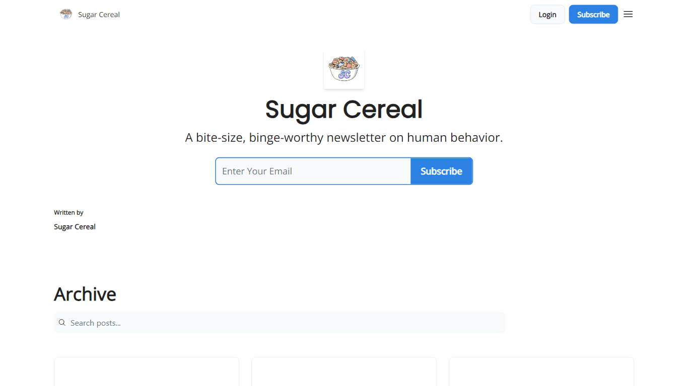 Sugar Cereal