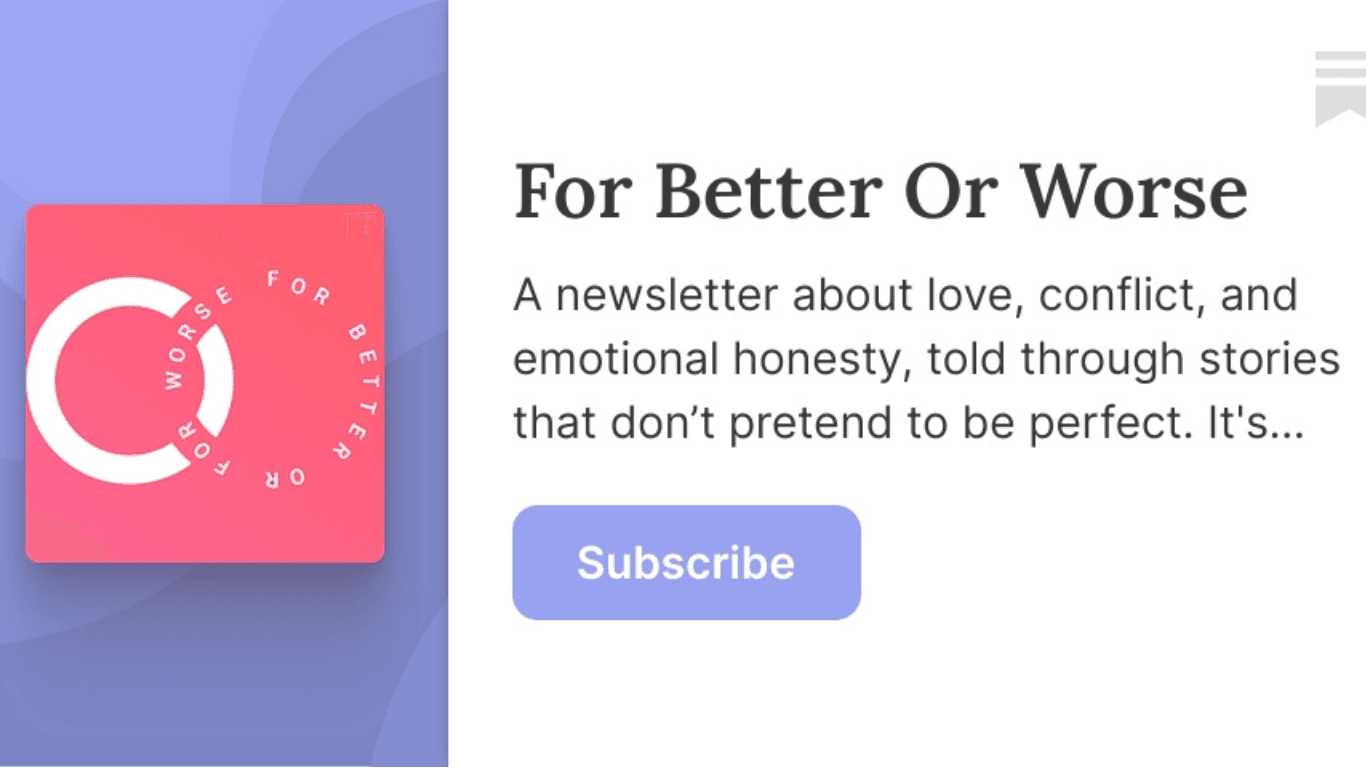 For Better Or Worse