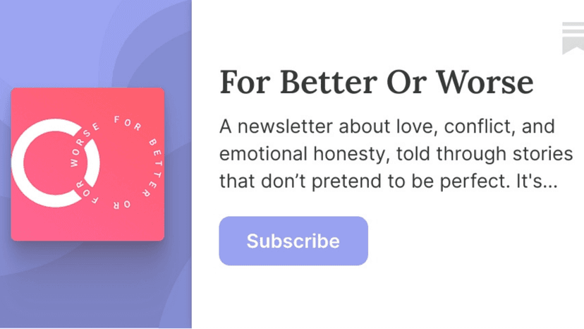 For Better Or Worse