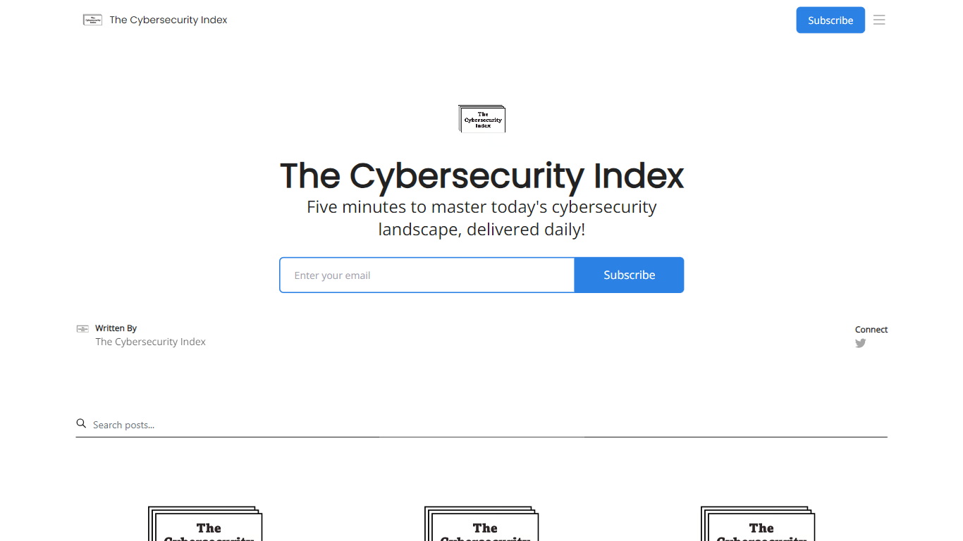 The Cybersecurity Index